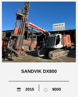 2015 Sandvik DX800 Rock Drill