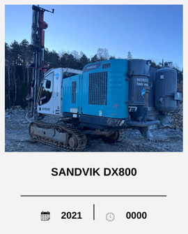 2021 Sandvik DX800 Drill Rig