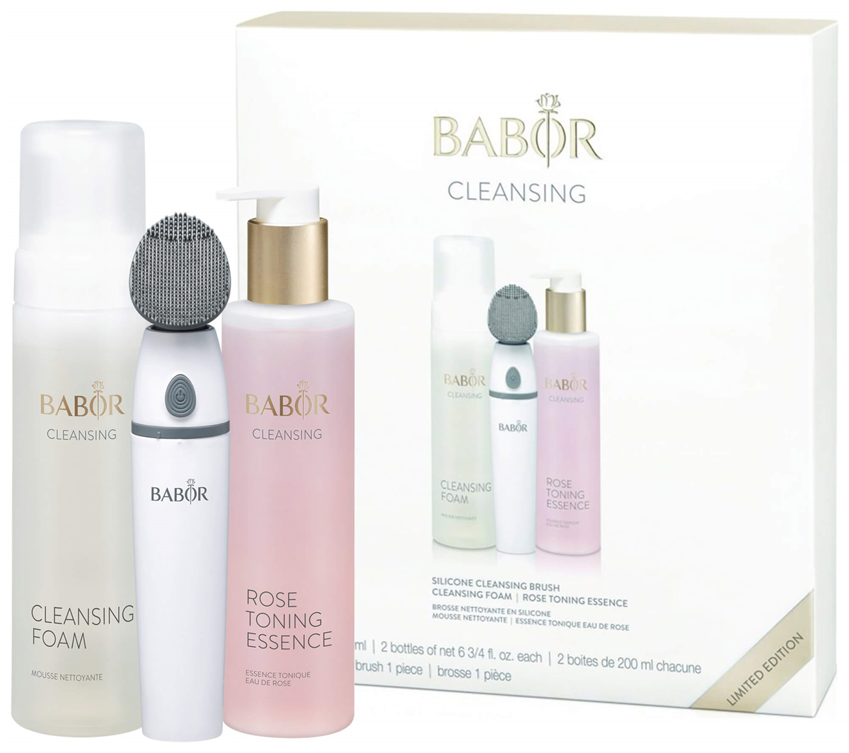 BABOR Silicone Cleansing Brush Set Tüm Cilt Tipleri İçin Temizleme Üçlüsü