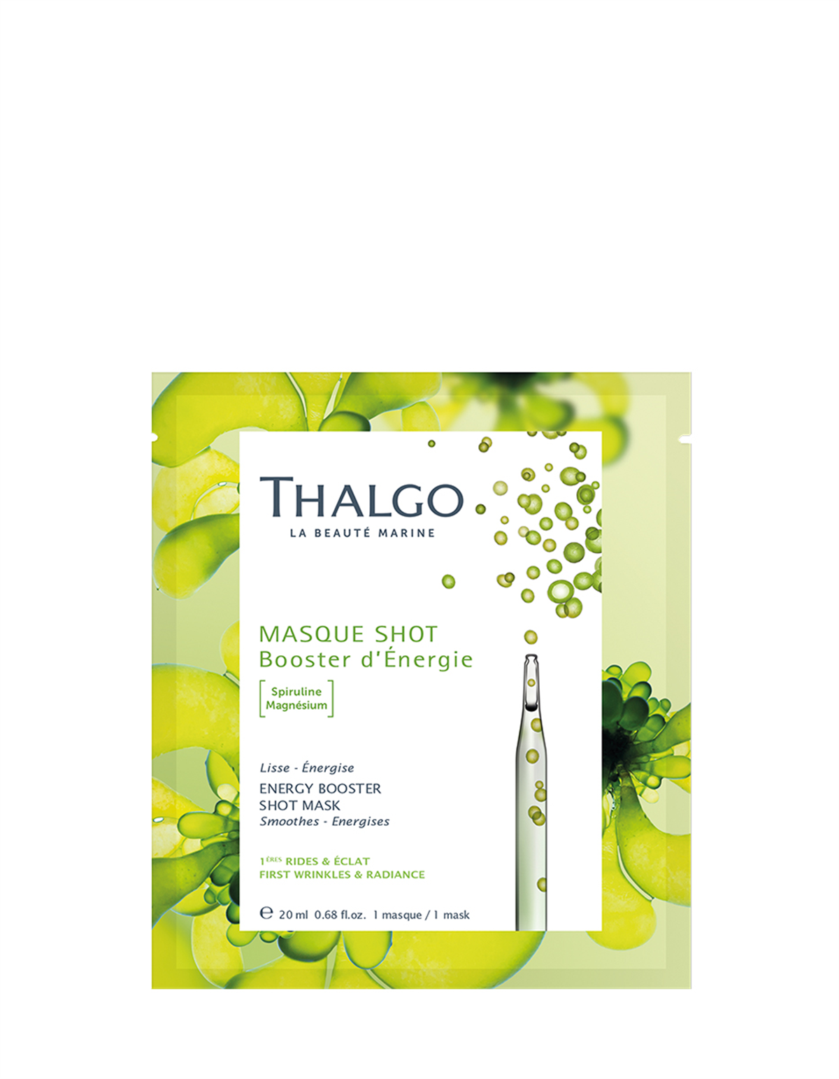 Thalgo Energy Booster Shot Mask Anında Enerji Verici Spirulina Yosunlu Bioselüloz Maske