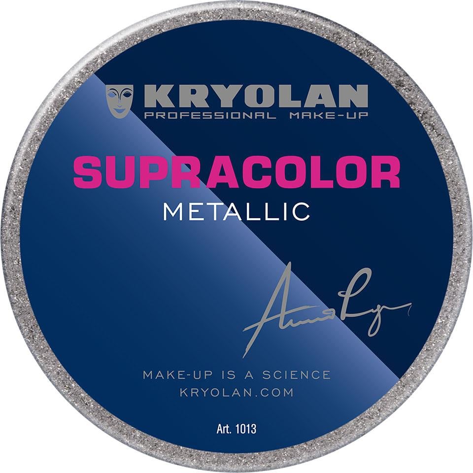 Kryolan Supracolor Metallic Yüksek Kapatıcı Özellikli Krem Makyaj Ürünü 55 ml - Silver - 01013 SILVER