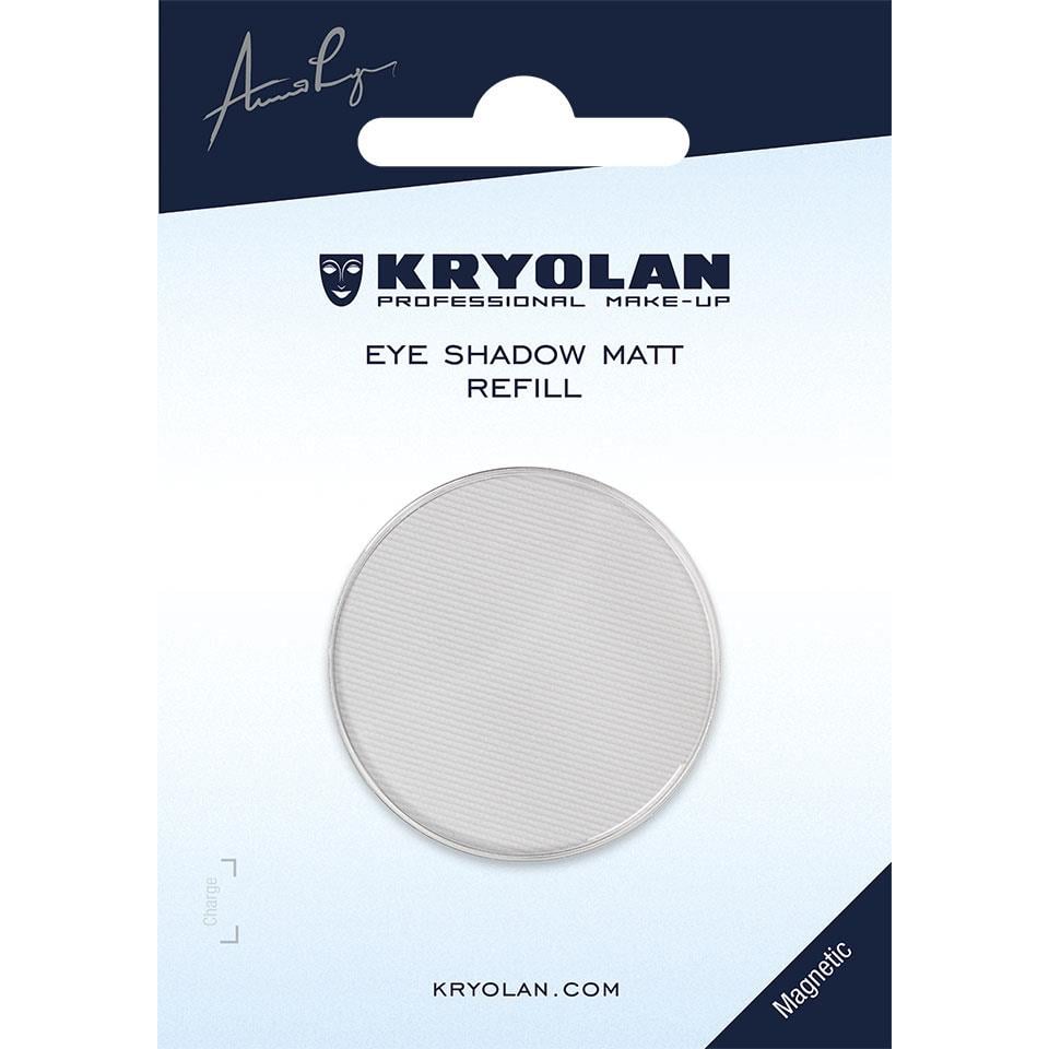 Kryolan Eye Shadow Matt Refill 36mm WHITE Tekrar Doldurulabilir Mat Göz Farı