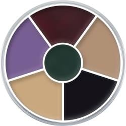Kryolan Cream Color Circle 6'lı Krem Makyaj Çarkı 30g - 01306 BLACK EYES
