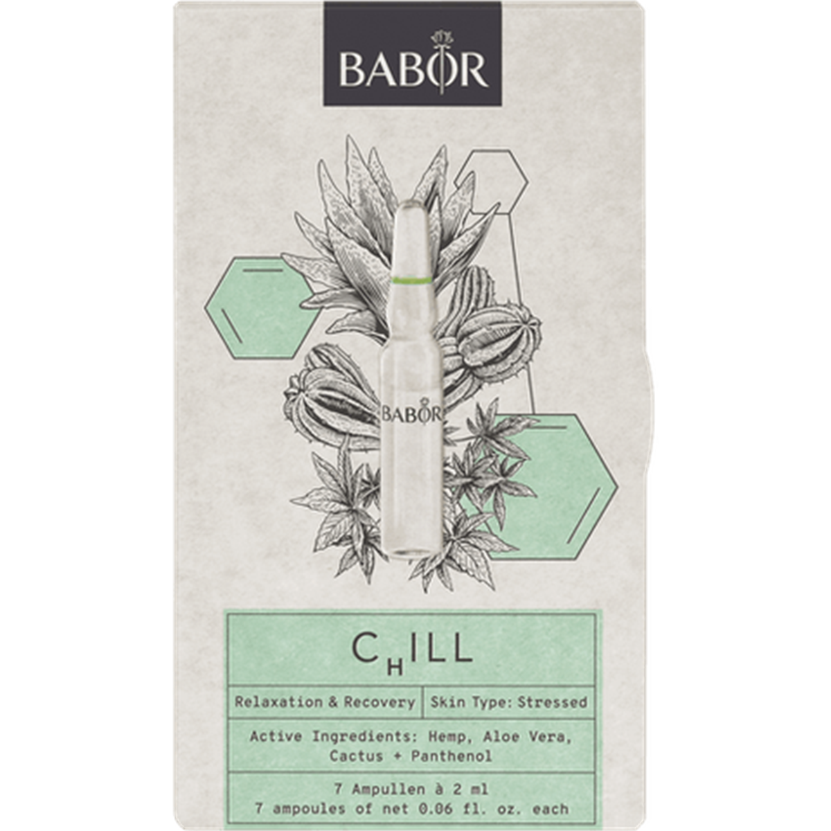 Babor Chill Ampoule Concentrates Set Rahatlatıcı ve Yenileyici Ampul Seti 7x2 ml