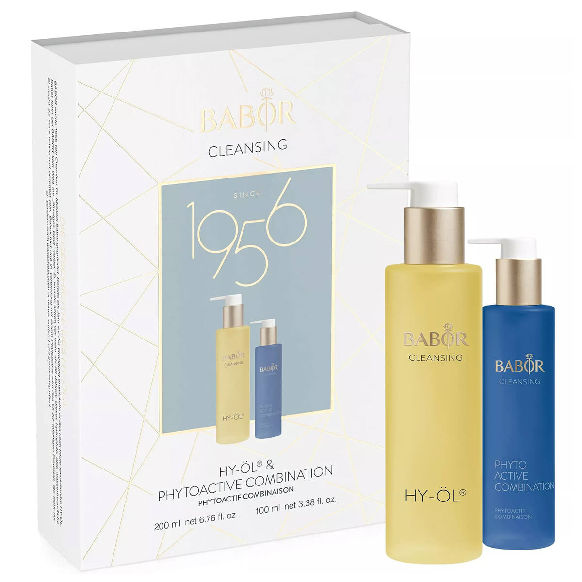 Babor Hy-Öl® & Phytoactive Combination Set Karma-Yağlı Ciltler İçin Hidrofilik Temizleme Yağı Ve Bitki Özlü Baz İkilisi