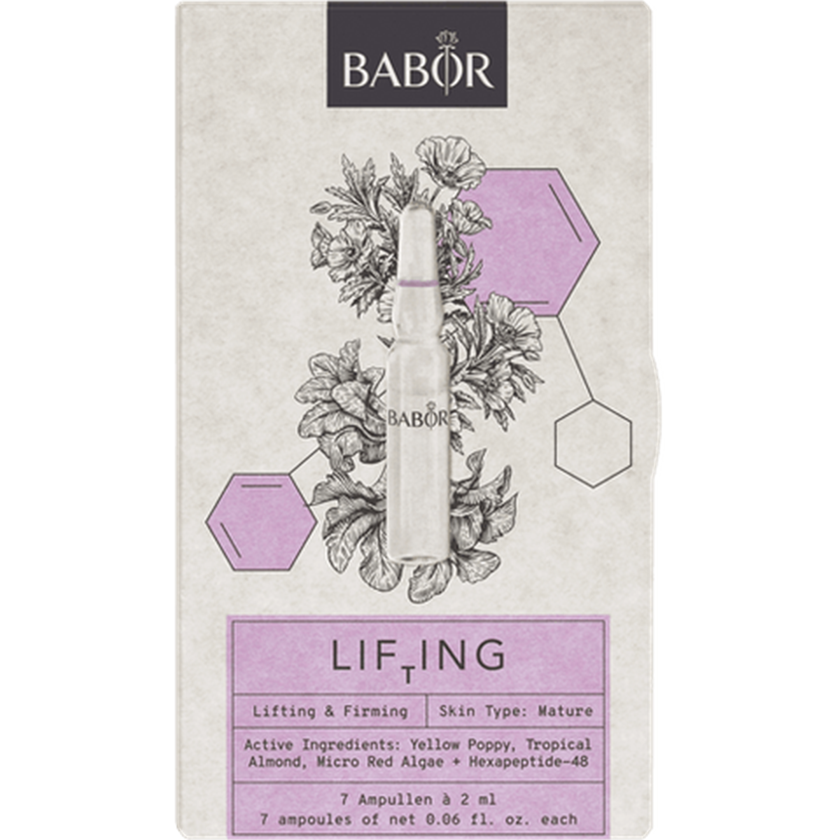 Babor Lifting Ampoule Concentrates Set Toparlayıcı, Dolgunlaştırıcı ve Yeniden Yapılandırıcı Ampul Seti 7x2 ml