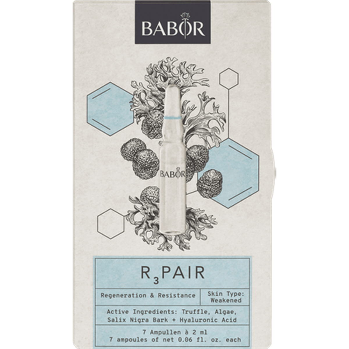 Babor Repair Ampoule Concentrates Set Yeniden Yapılandırıcı, Canlandırıcı ve Tazeleyici Ampul Seti 7x2 ml