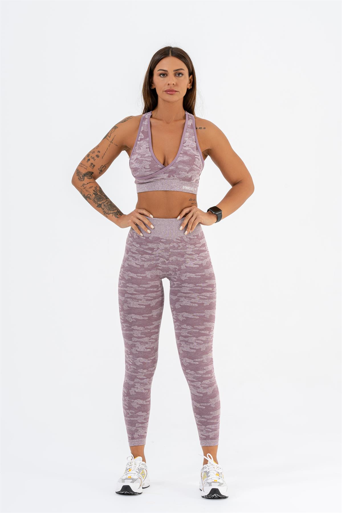 Gymwolves Purple Women Seamless Sport Leggings 846