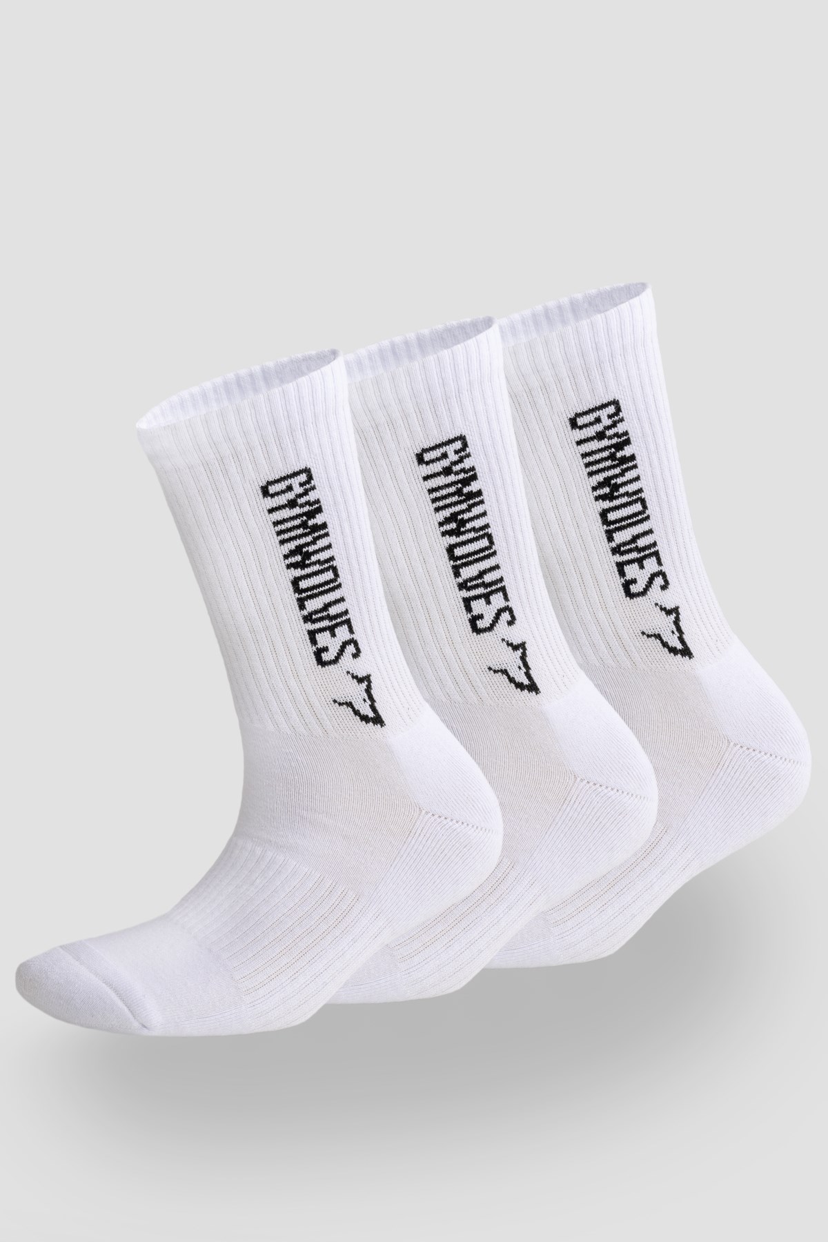 Gymwolves Beyaz Atlatik Spor Çorap