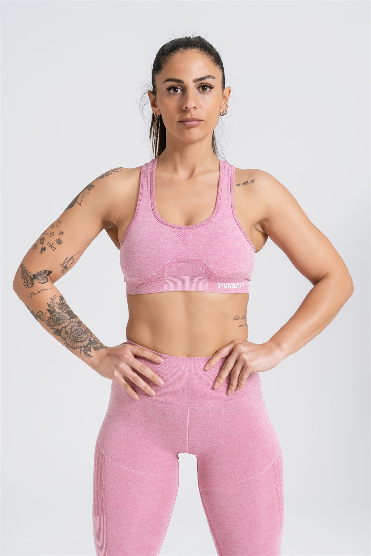 Gymshark Vital Seamless Sports Bra - Peach Pink Marl  Seamless sports bra,  Workout clothes, Fitness fashion