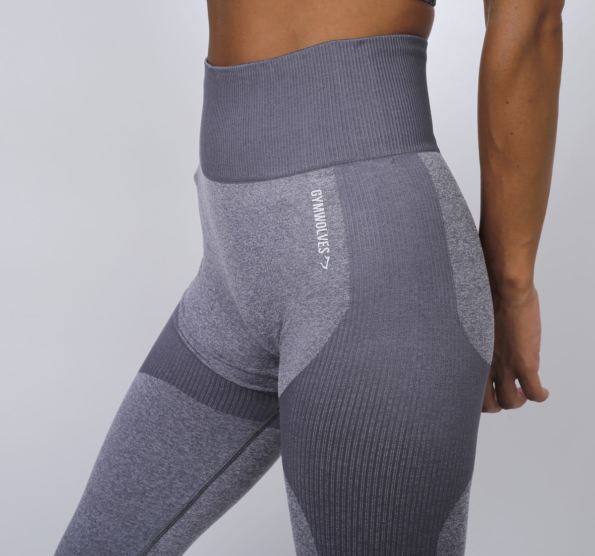 Gymwolves Strong Series Grey Seamless Leggings 940