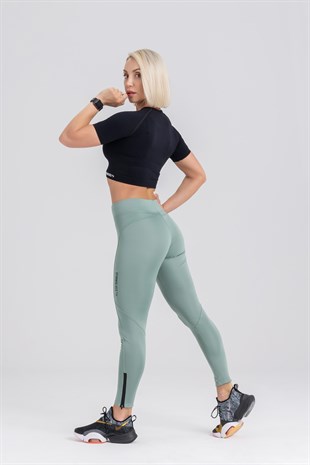 Gymwolves Reflex Series Green Women Sport Leggings 2174