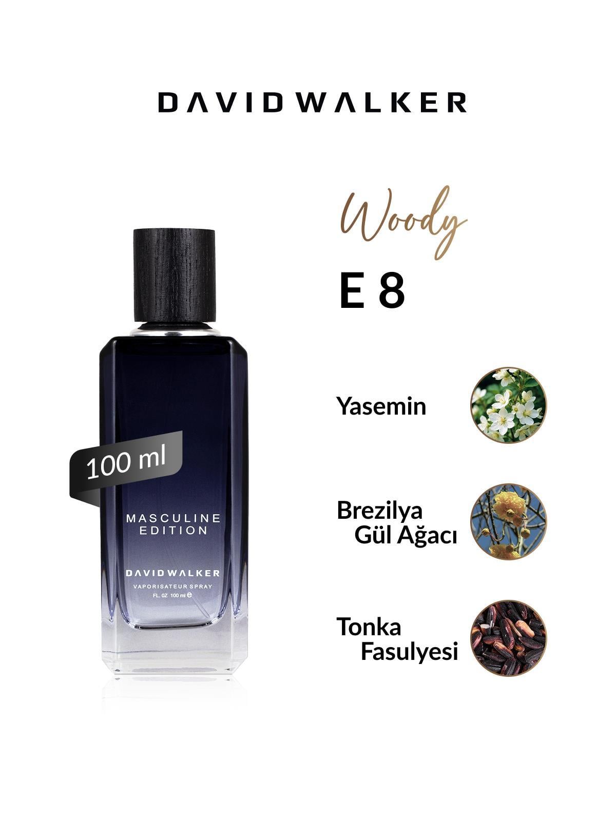 David Walker E8 Navigeteur 100 ml Erkek Parfüm | Woody
