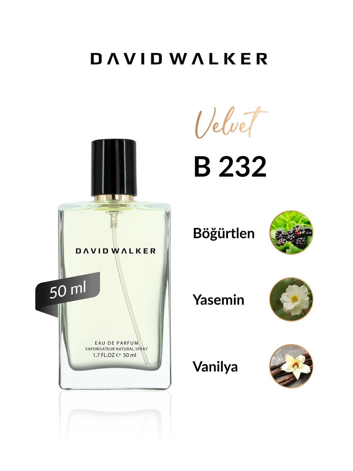 David Walker B232 El Paso 50 ml Kadın Parfüm | Velvet