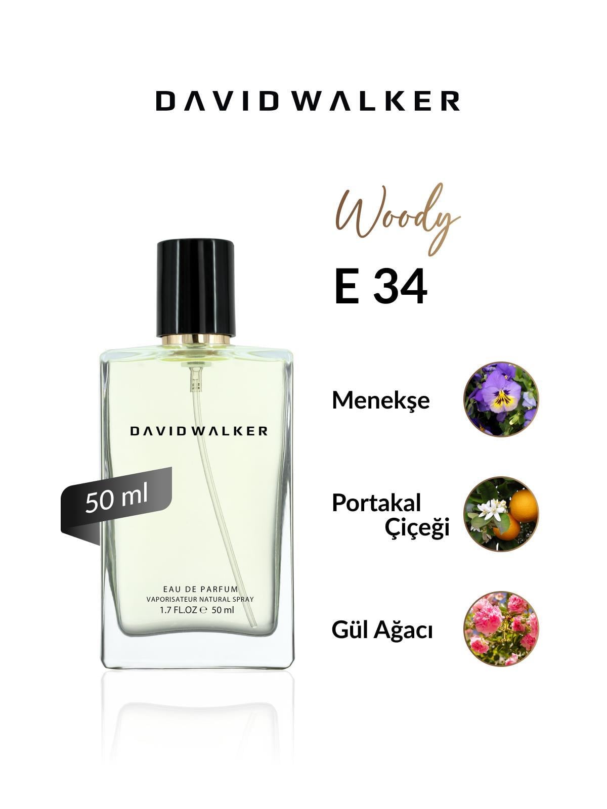 David Walker E34 Givert 50 ml Erkek Parfüm | Woody