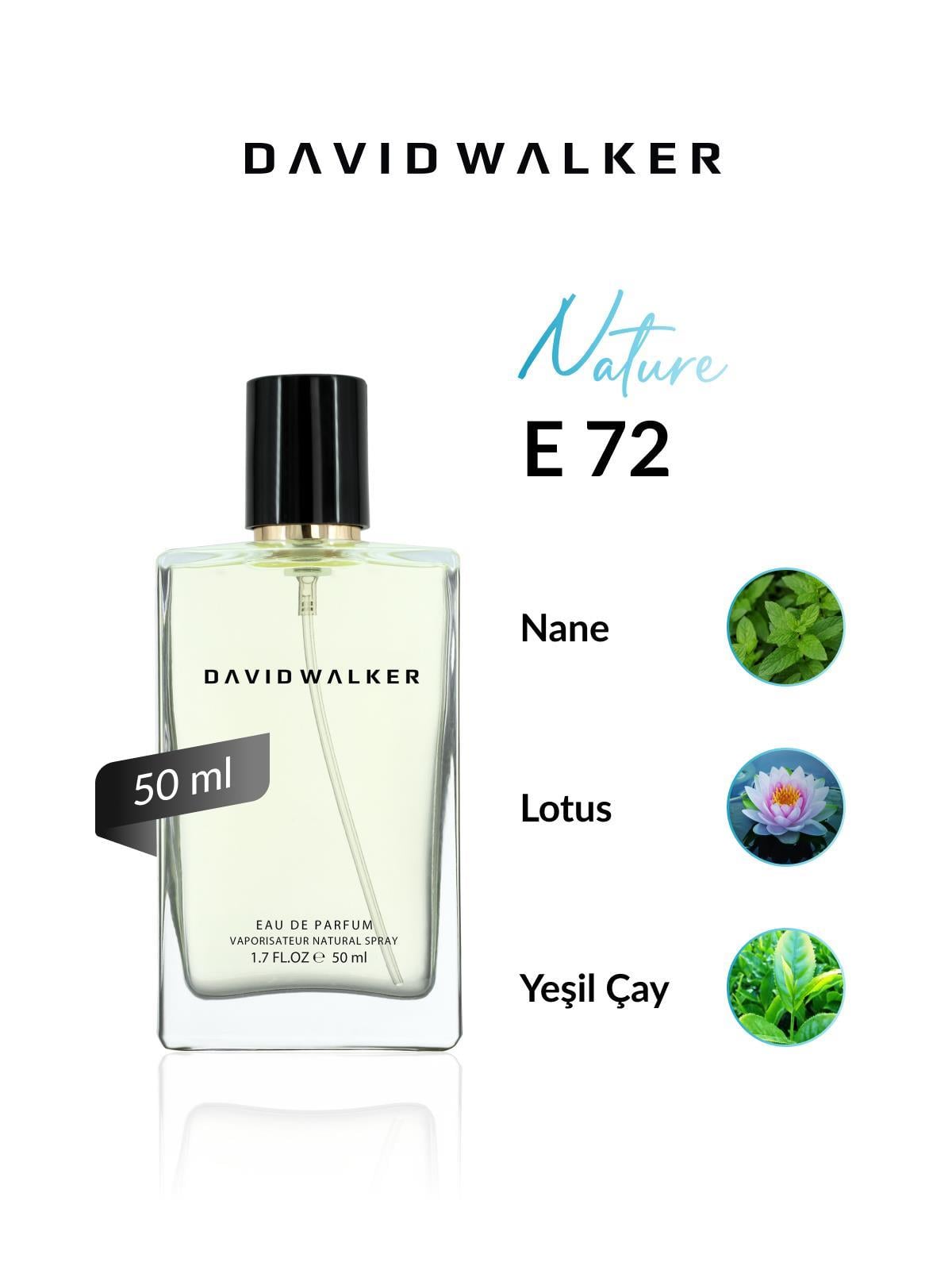 David Walker E72 Vincet 50 ml Erkek Parfüm | Nature