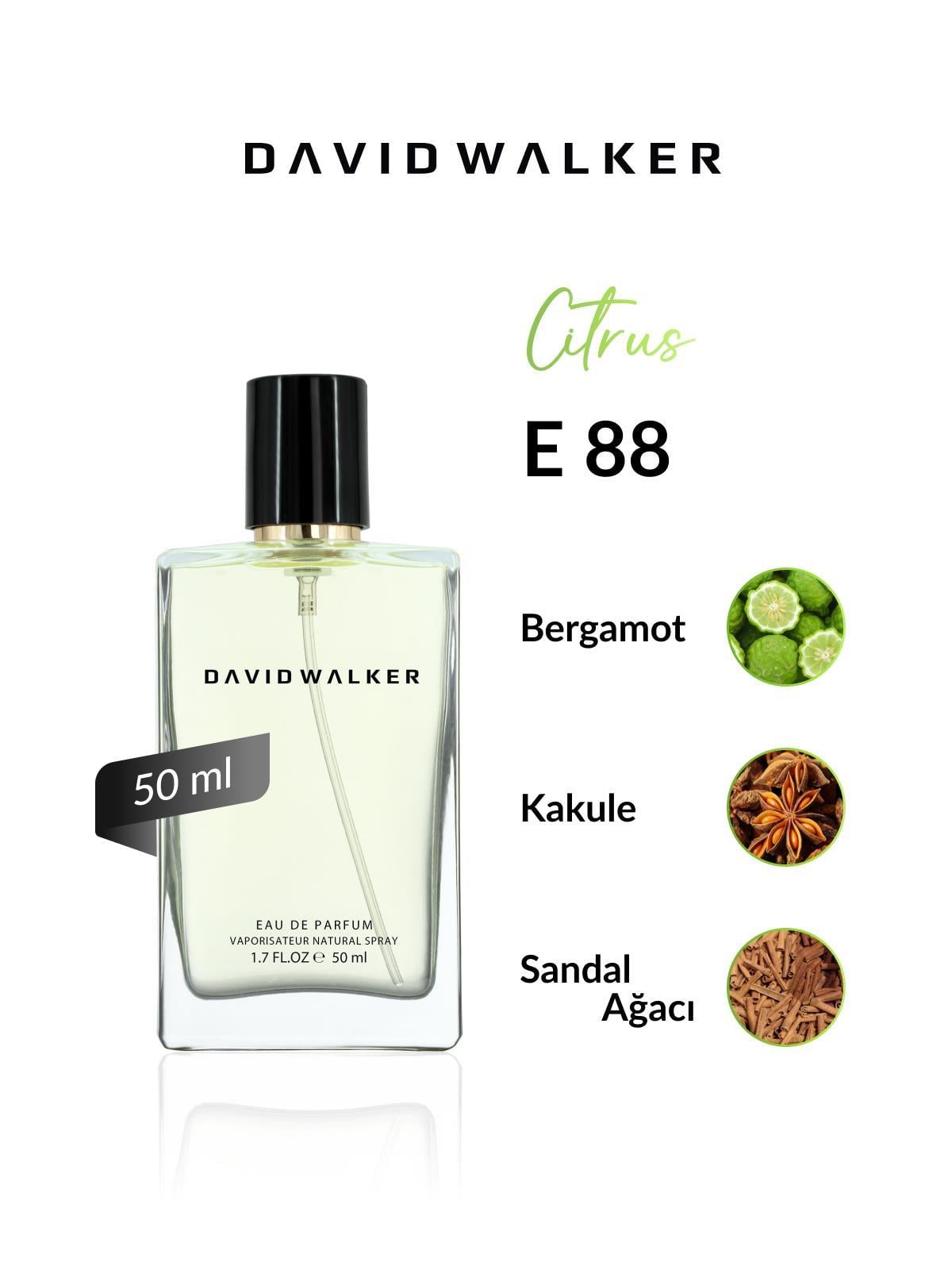 David Walker E88 Walles 50 ml Erkek Parfüm | Citrus