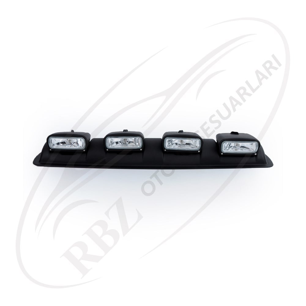 SIS LAMBASI OFF ROAD OVAL TIP H3 AMPULLU 4 LU SET BEYAZ