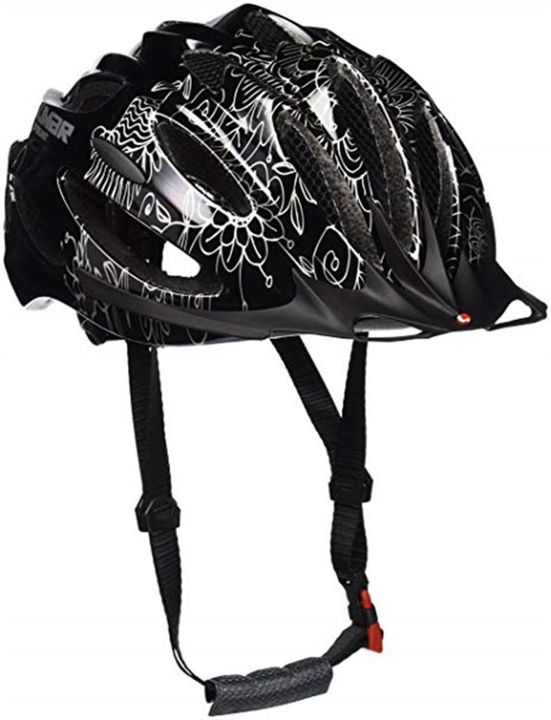Limar 757 Superlight Parlak Siyah Cicek Desenli Bisiklet Kask