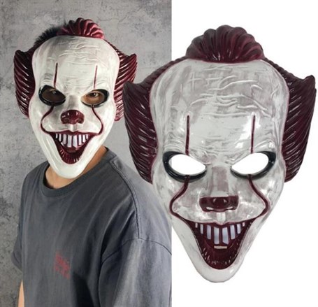 Plastik Joker Maskesi Killer Palyaço Maskesi