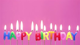 Rengarenk Happy Birthday Yazılabilen Doğum Günü Mumu