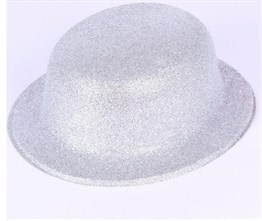 Yuvarlak Simli Plastik Parti Şapkası