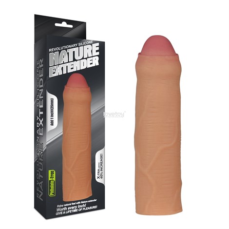 Lovetoy Nature Realistik 2,5cm Dolgulu Sünnetsiz Penis Kılıfı