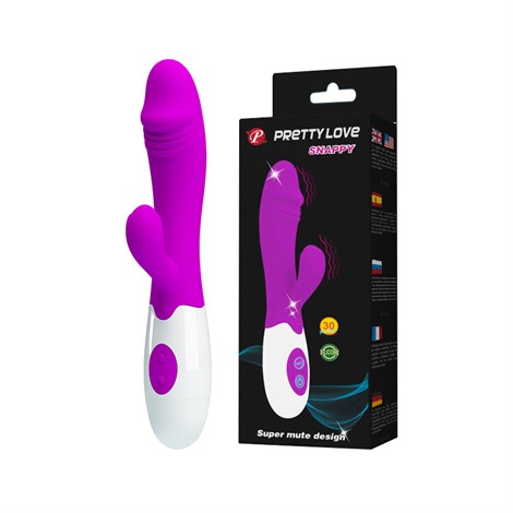 Pretty Love Klitoris Uyarıcılı Penis Başlıklı Modern Vibratör