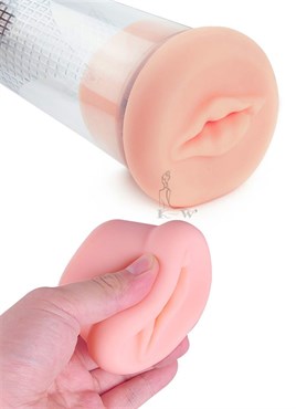 XXL Basınç Göstergeli Penis Geliştirici Vakum Pompası + Vajina Giriş Başlığı