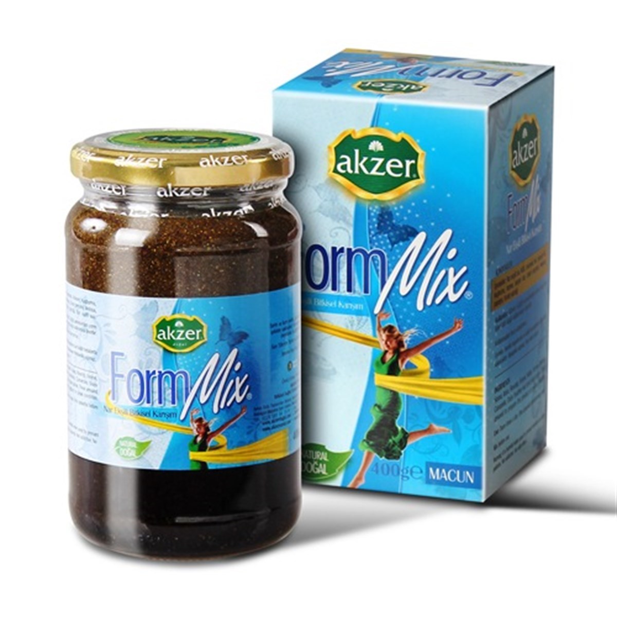 Akzer Form Mix Macun Nar Ekşili Bitkisel Karışım 400 Gram