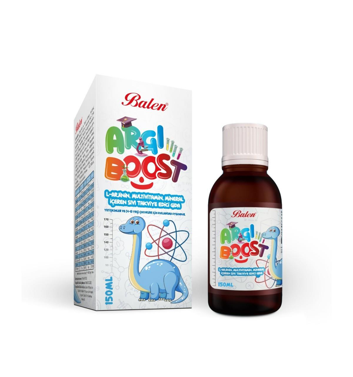 Balen Argiboost L-arjinin, Multivitamin, Mineral Içeren Sıvı Takviye Edici Gıda 150 ml