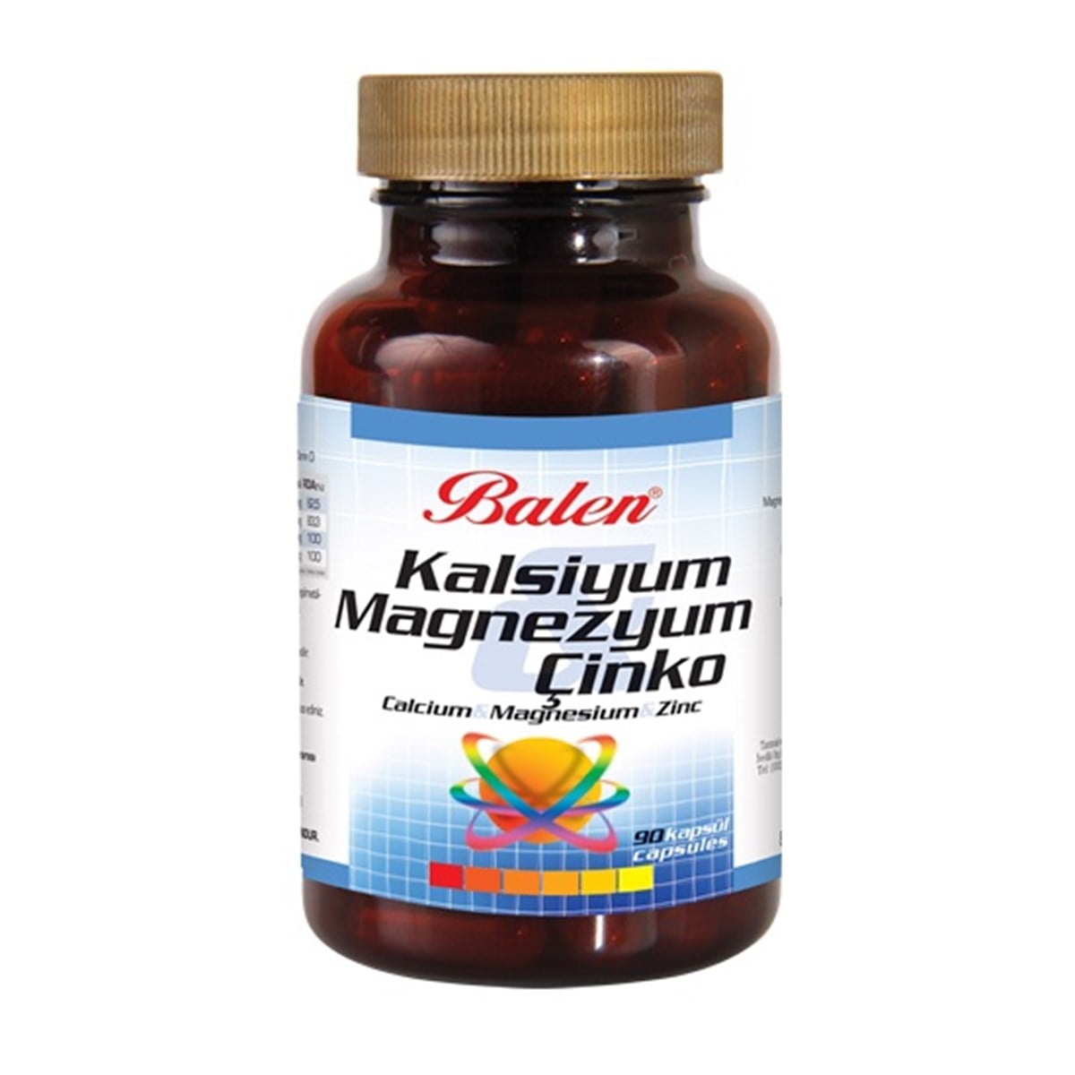Balen Kalsiyum-Magnezyum-Çinko 709 mg 90 Kapsül