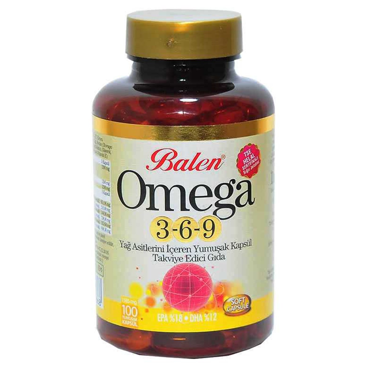 Balen Omega 3 6 9 Balık Yağı Keten Tohumu Yağı Hodan Yağı 1585 Mg 100 Kapsül