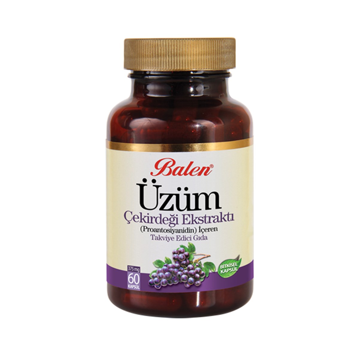 Balen Üzüm Çekirdeği Ekstraktı 375 Mg 60 Kapsül