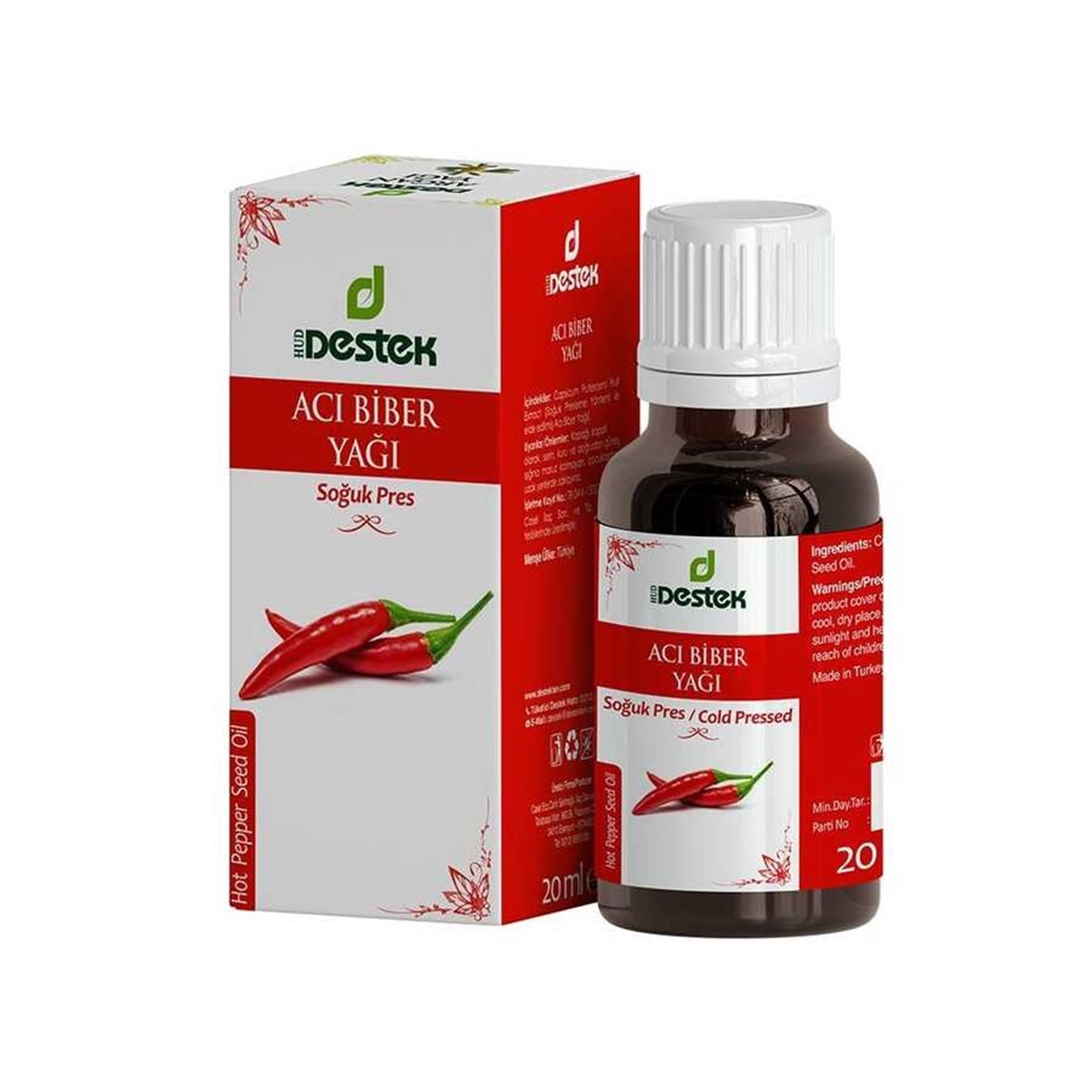 D​estek Acı Biber Yağı 20 ml