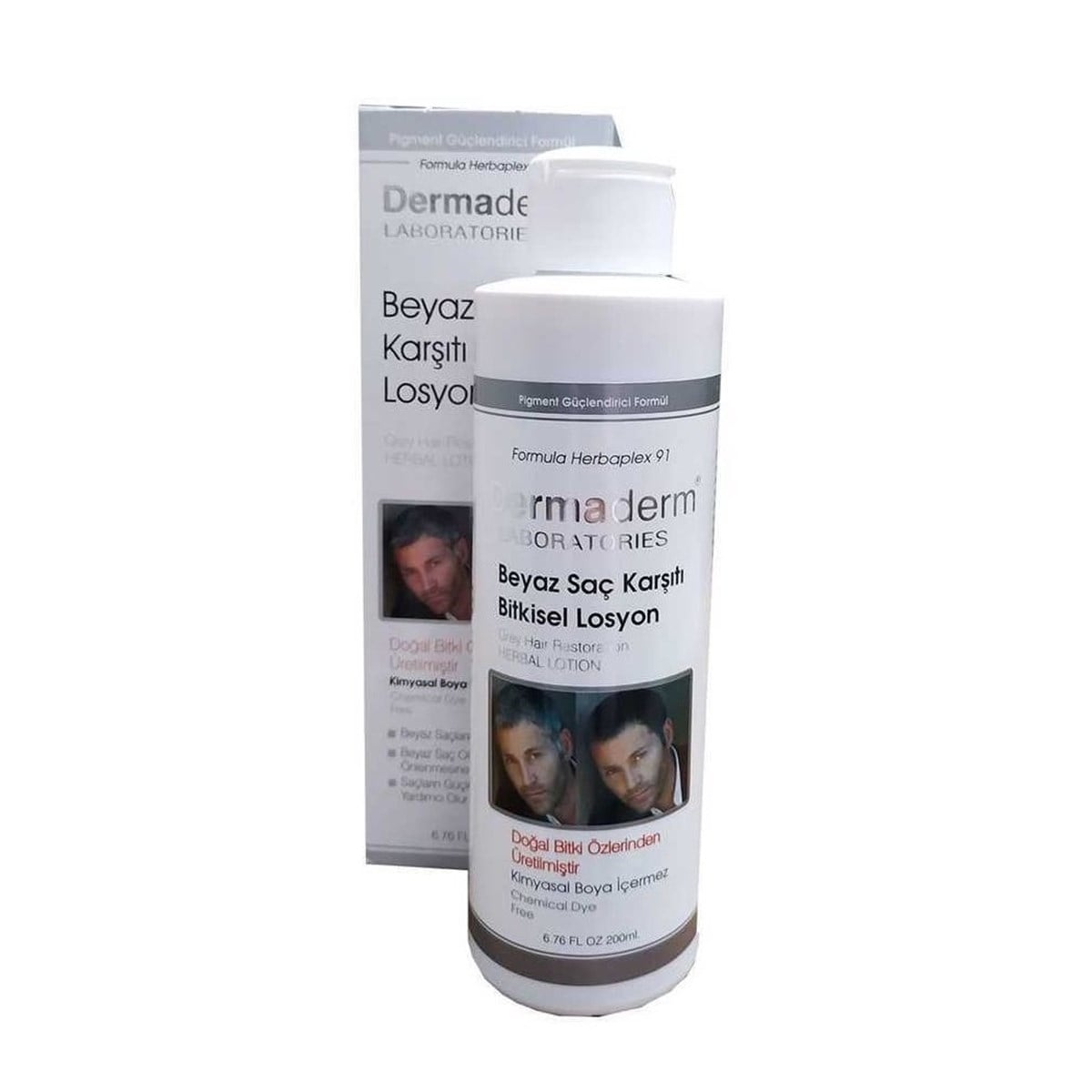Dermaderm Beyaz Saç Karşıtı Bitkisel Losyon 200 ml