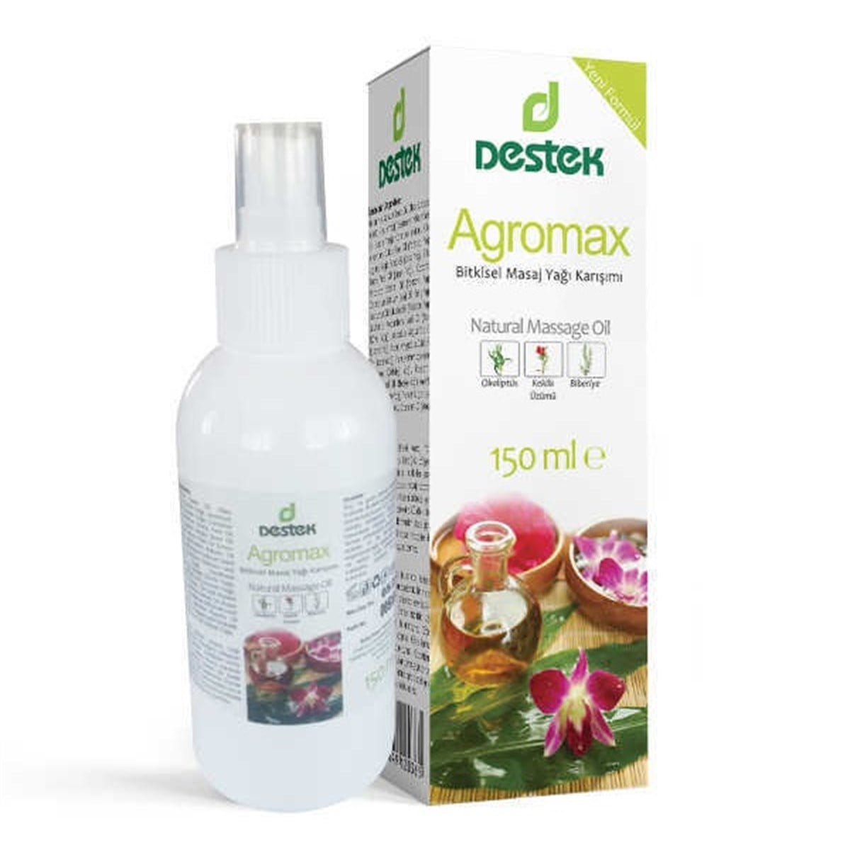 Destek Agromax Doğal Masaj Yağı 150 ml