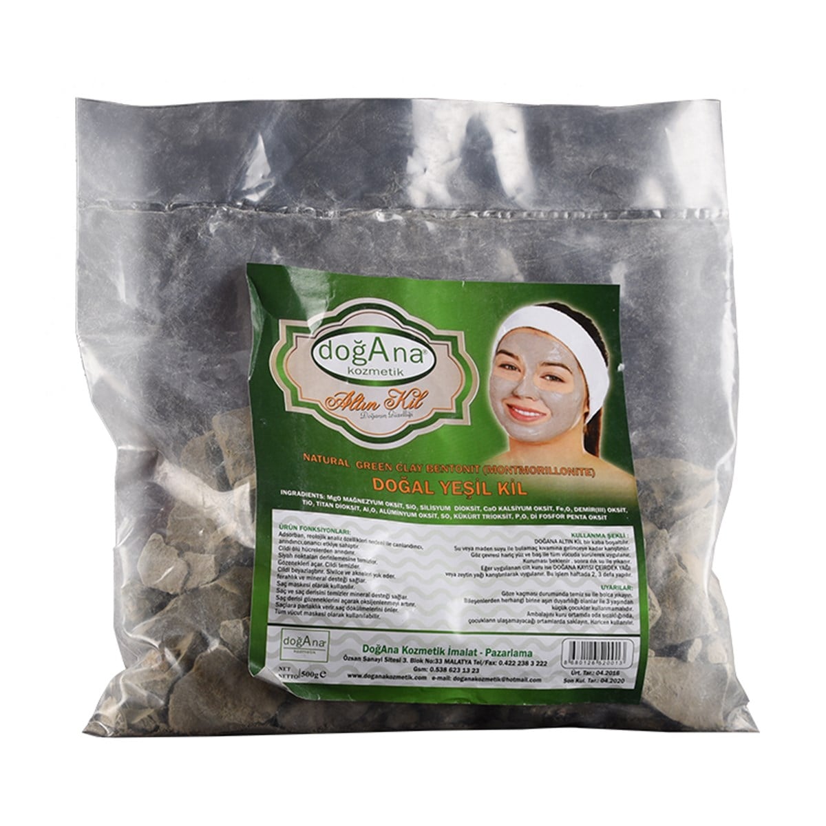 Doğana Yeşil Kil 500 gr (Taş Kil)