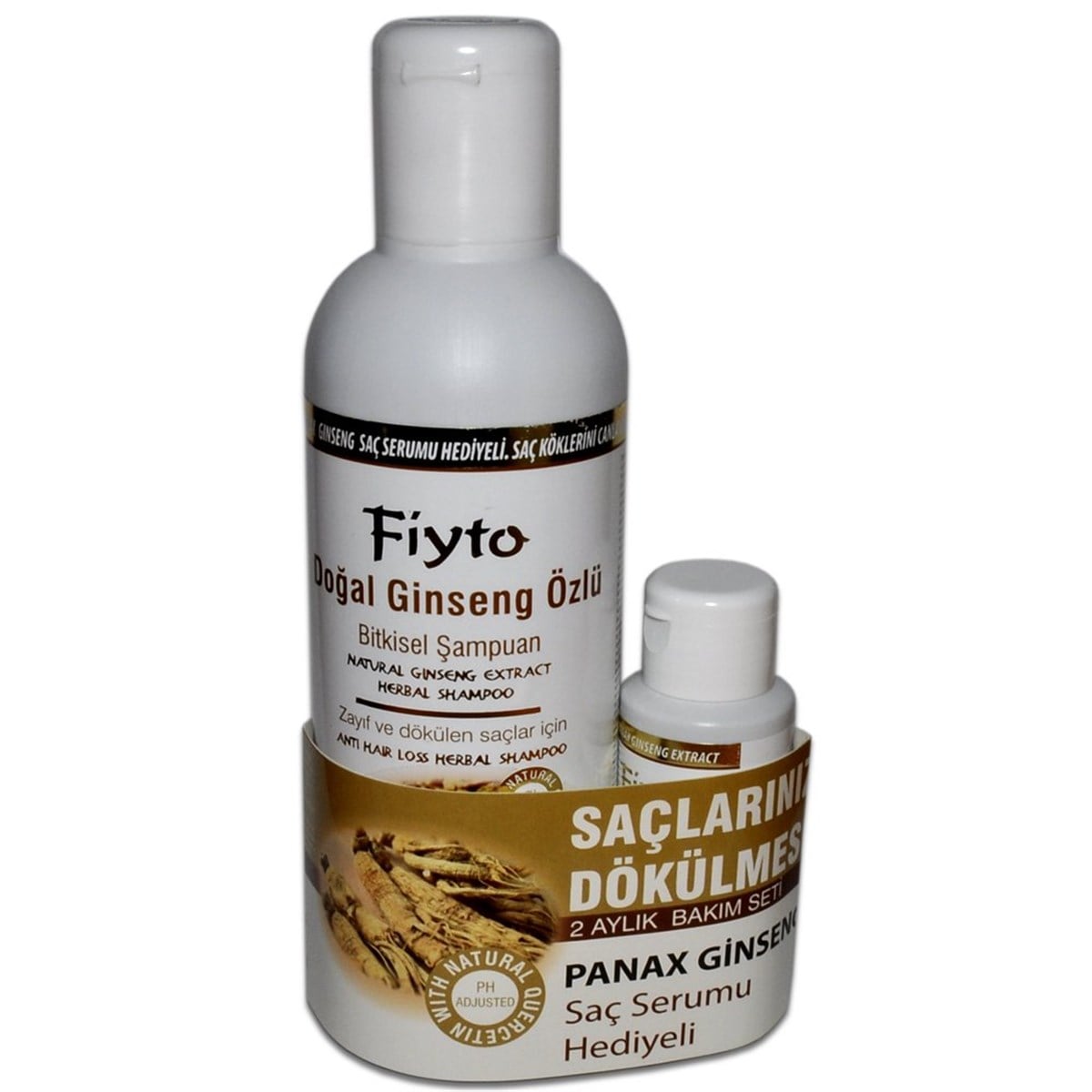 Fiyto Ginseng Özlü Şampuan 500 ml + 75 ml Saç Serumu Hediyelli
