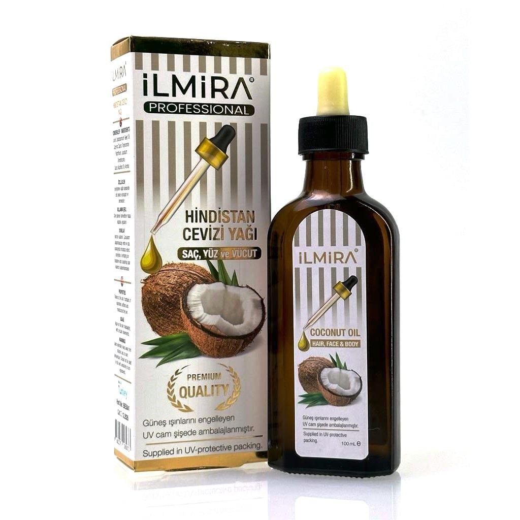 İlmira Hindistan Cevizi Yağı 100 ml (Saç Yüz ve Vücut Yağı Coconut Oil Hair Face Body)