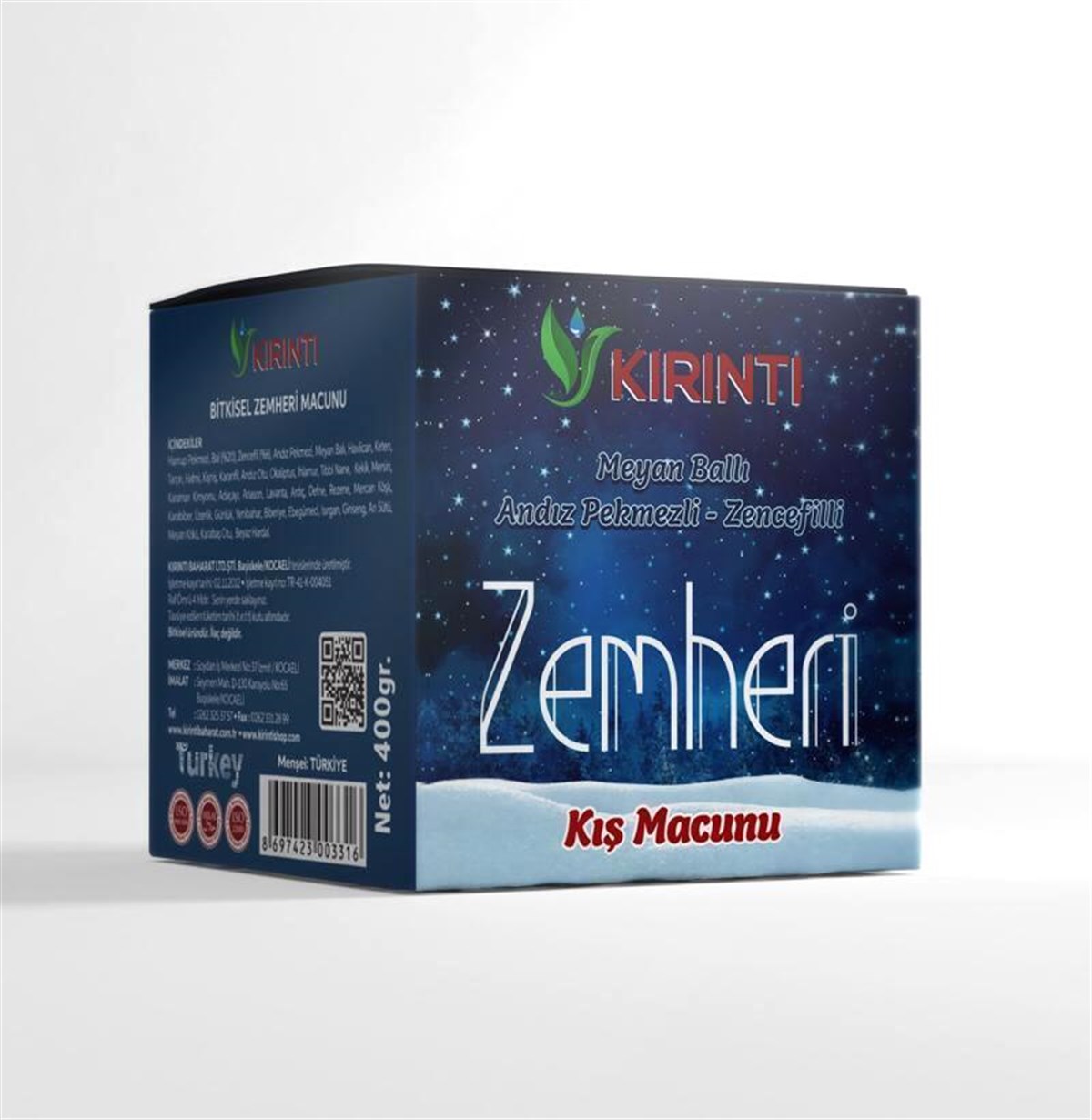 Kırıntı Meyan Ballı Andız Pekmezli Zencefilli Zemheri Kış Macunu 400 gr