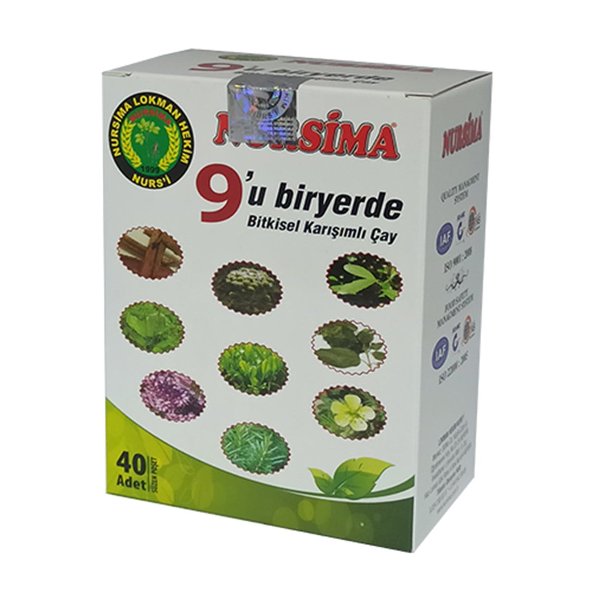 Nursima 9'u Bir Yerde Bitkisel Karışımlı Çay 40 Adet