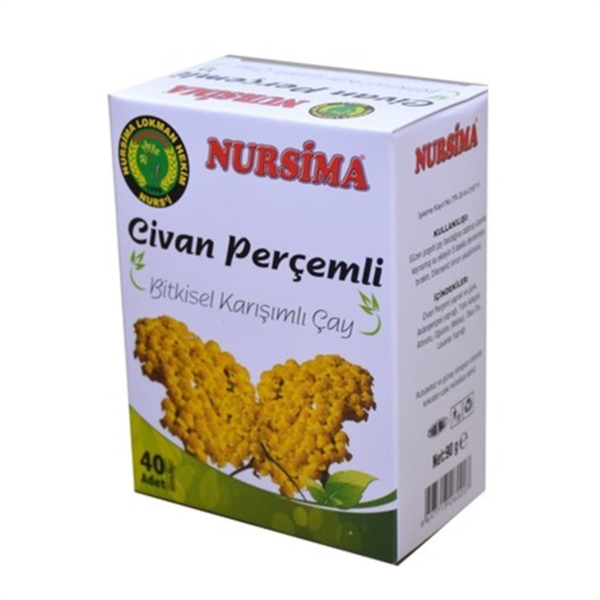 Nursima Civanperçemli Bitkisel Karışımlı Çay 40 Adet