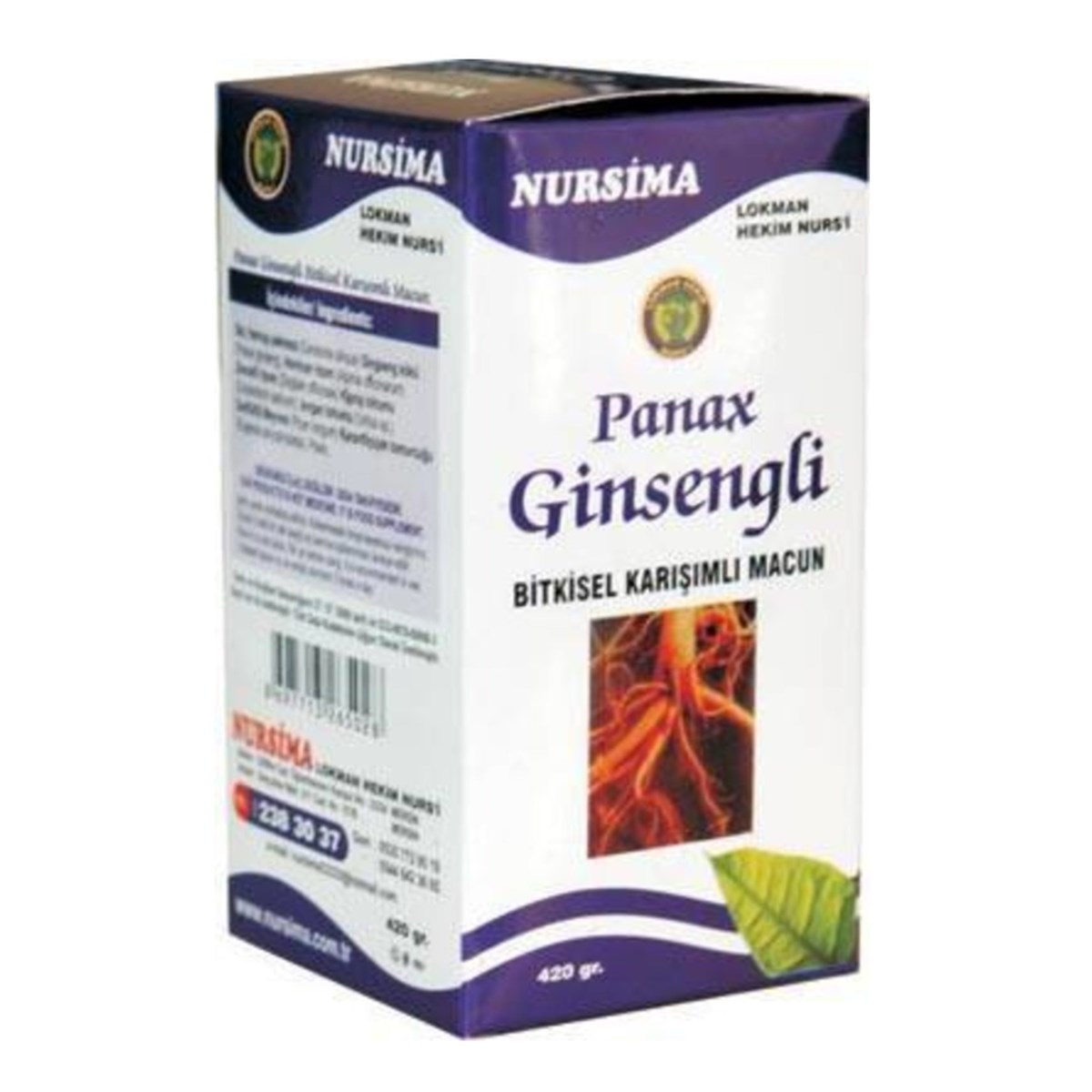 Nursima Ginsengli Bitkisel Karışım Macun 420 Gram