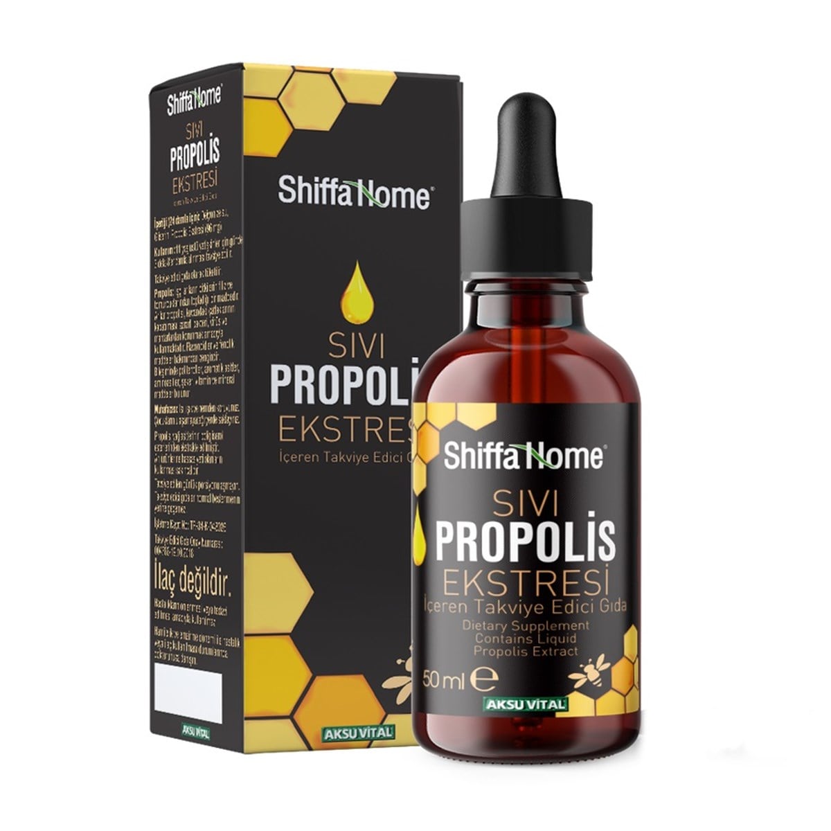 Shiffa Home Sıvı Propolis Ekstresi 50 ml (% 93 Propolis Extract)