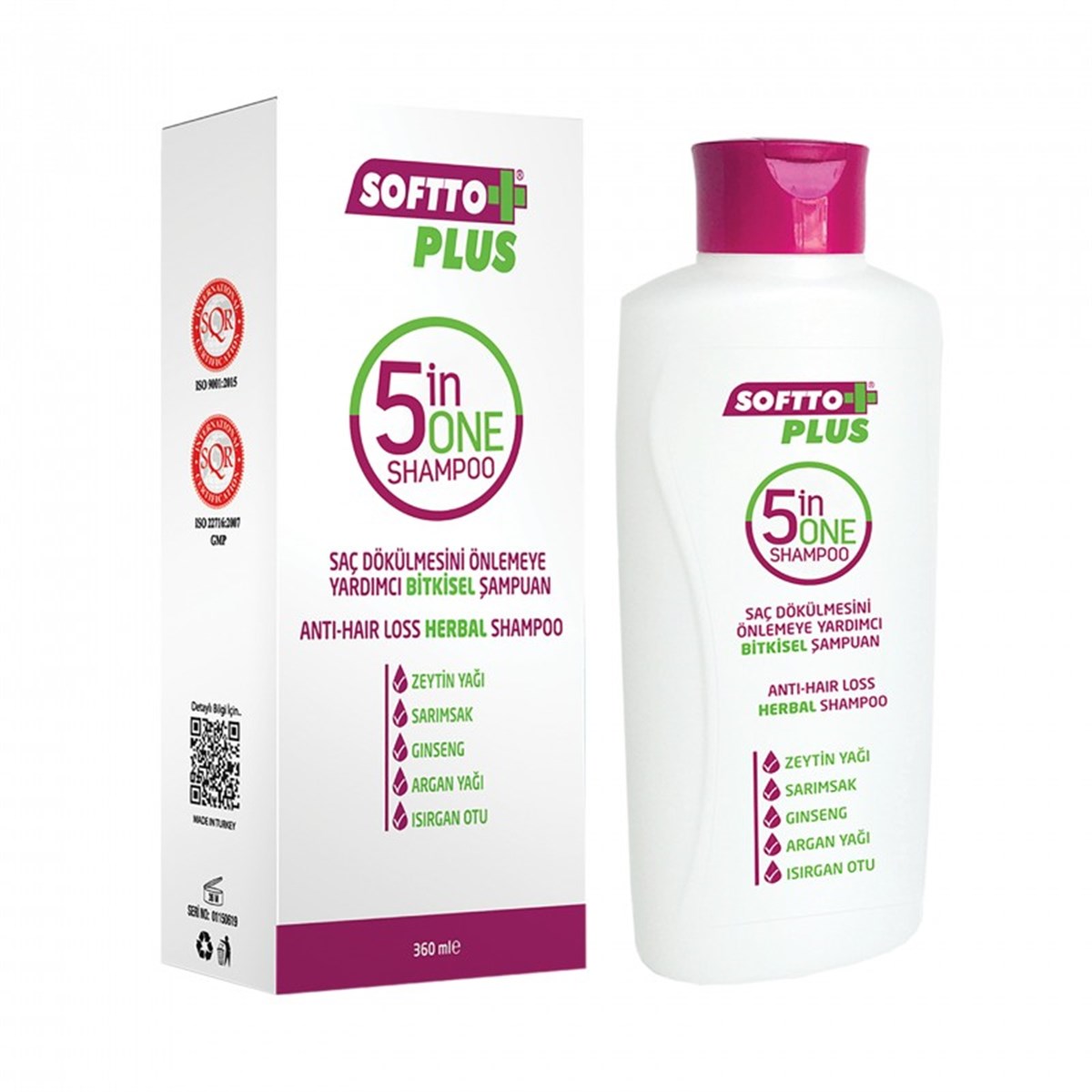 Softto Plus 5 in 1 Şampuan 400 ml