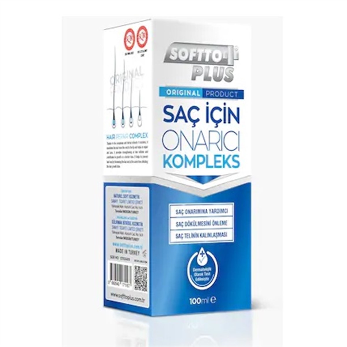 Softto Plus Mavi Serum Saç Onarıcı Kompleks 100 ml