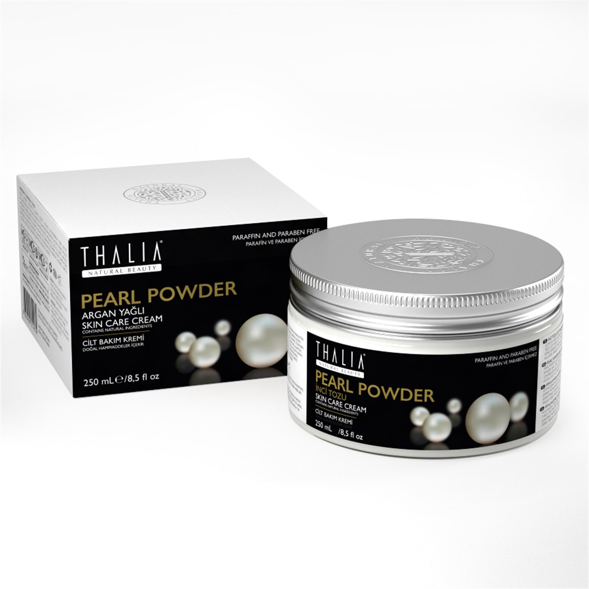 Thalia İnci Tozu Özlü Cilt Kremi 250 ml (Pearl Powder Cream)