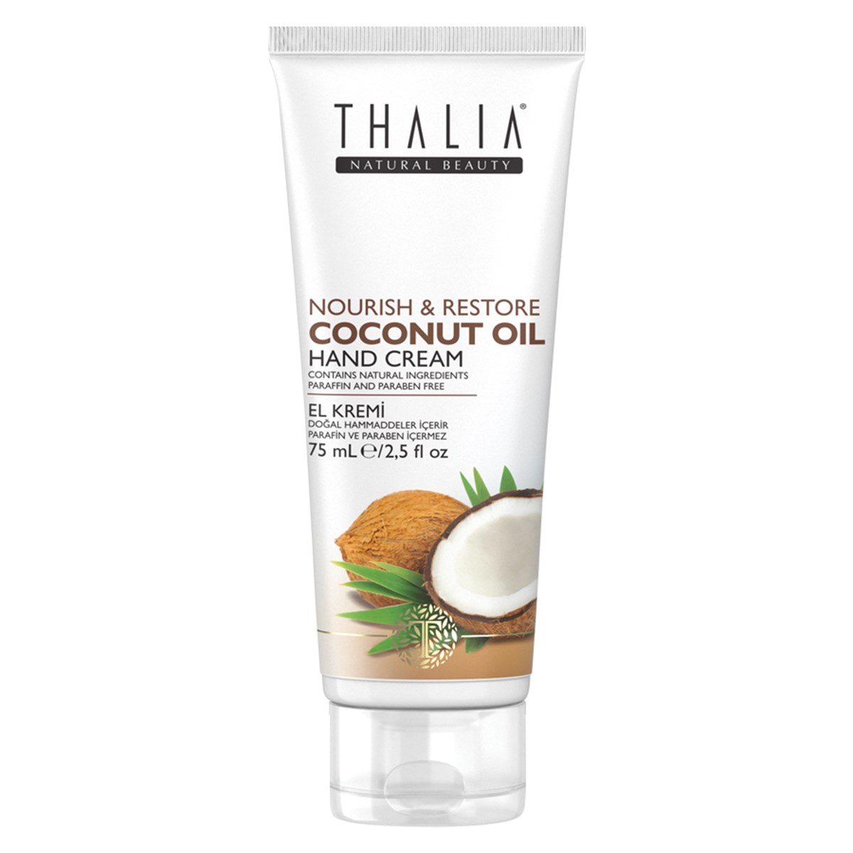 Thalia Natural Beauty Coconut Oil Besleyici ve Onarıcı El Kremi 75 ml