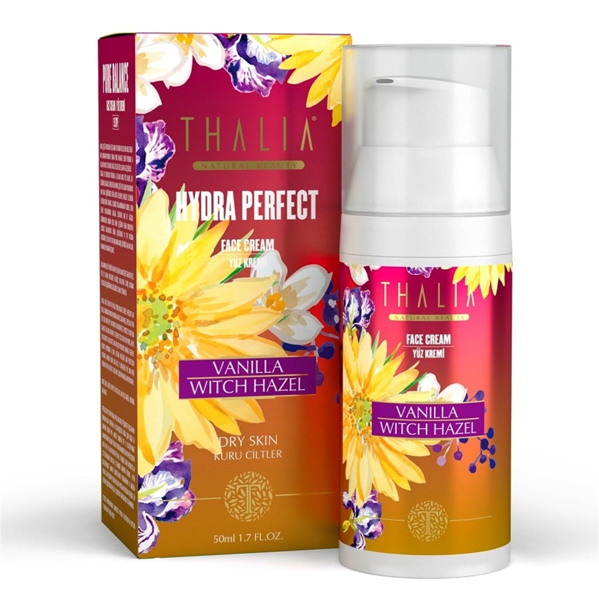Thalia Vanilya - Witch Hazel Yüz Bakım Kremi 15 SPF 50 mL